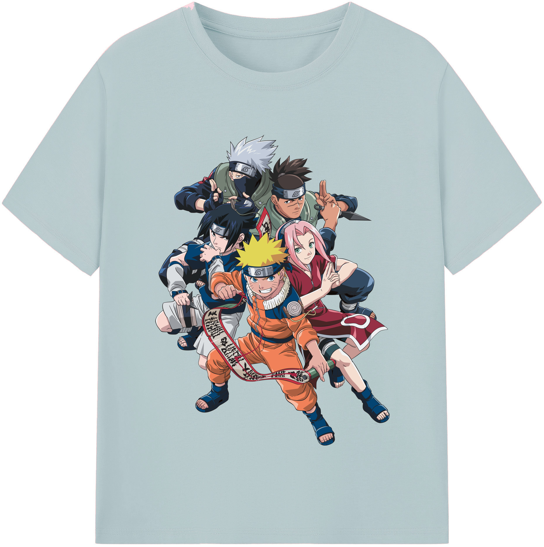 （画像用） NARUTO -ナルト- うずまき ナルト Uzumaki Naruto 綿100％半袖Tシャツ（フロントプリント）